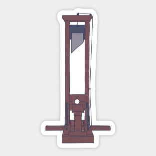 Guillotine - Public Execution - Reign of Terror Sticker